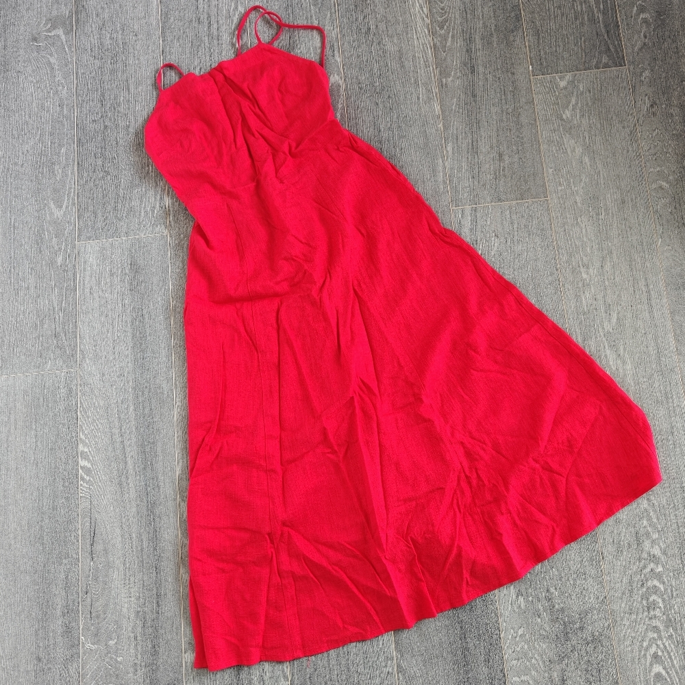 Red Anthropologie Dress